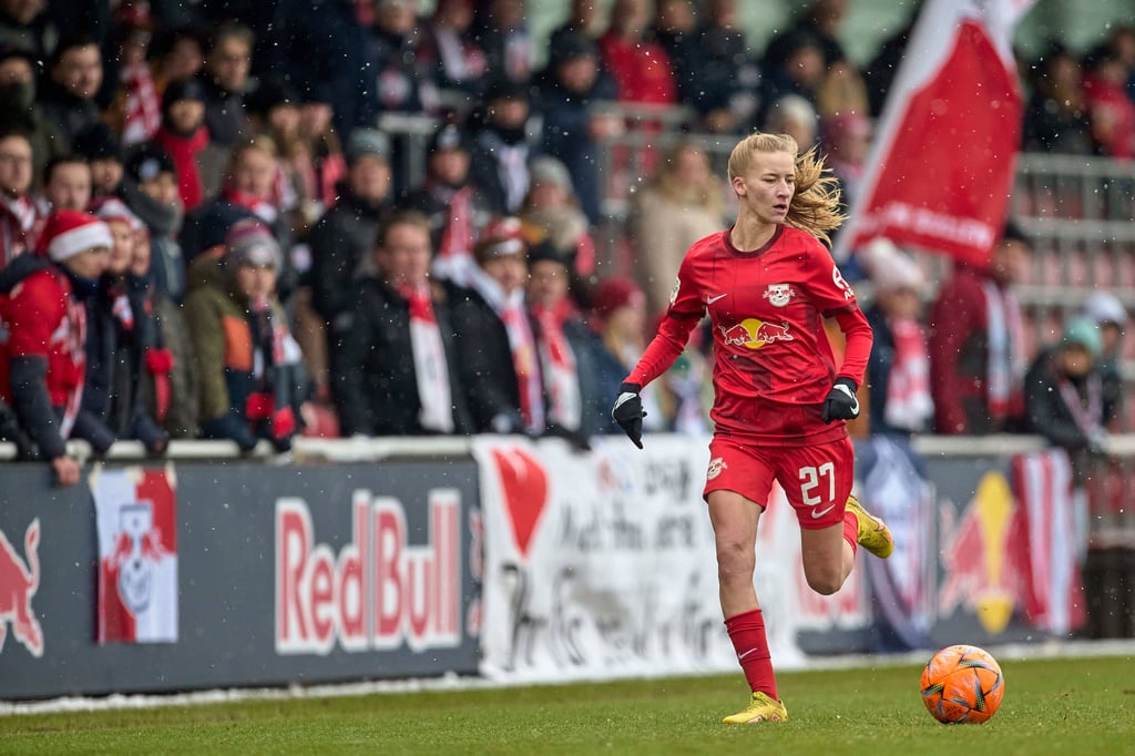 Marlene Müller geht bald wieder für RB Leipzig auf Torejagd.