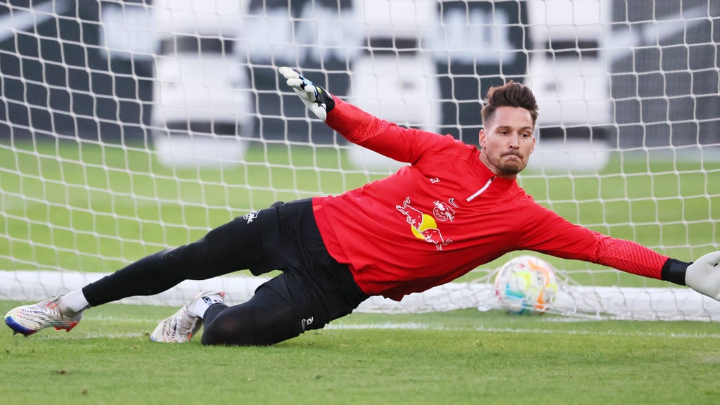 Janis Blaswich im RB-Trainingslager in Abu Dhabi.