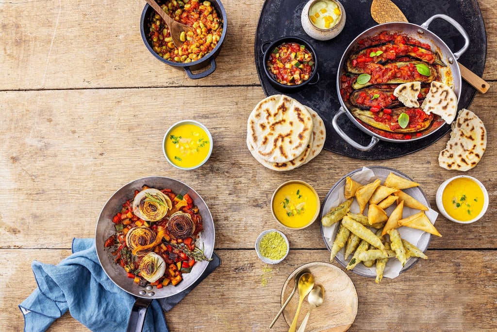 Die wichtigsten Gewürze für Meze-Gerichte sind Kreuzkümmel, Chiliflocken und eine Currymischung.