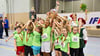 Nach der Bekanntgabe des Siegerteams 2020 brach die Freude bei den Schülerinnen und Schülern sowie den Lehrern der Grundschule Gebrüder Alstein Haldensleben aus. Sie wollen wohl auch in diesem Jahr den großen Wanderpokal verteidigen. 
