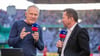 Lothar Matthäus mit Christian Streich vor dem Pokalfinale, das RB gewann.