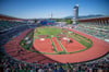 Das Stadion Hayward Field in Eugene im US-Bundesstaat Oregon.
