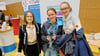 Viktoria Luspenko, Helen Stolp und Leonie Schröder  (von links)  aus dem  Gymnasium Jessen finden  die  Veranstaltung  klasse.