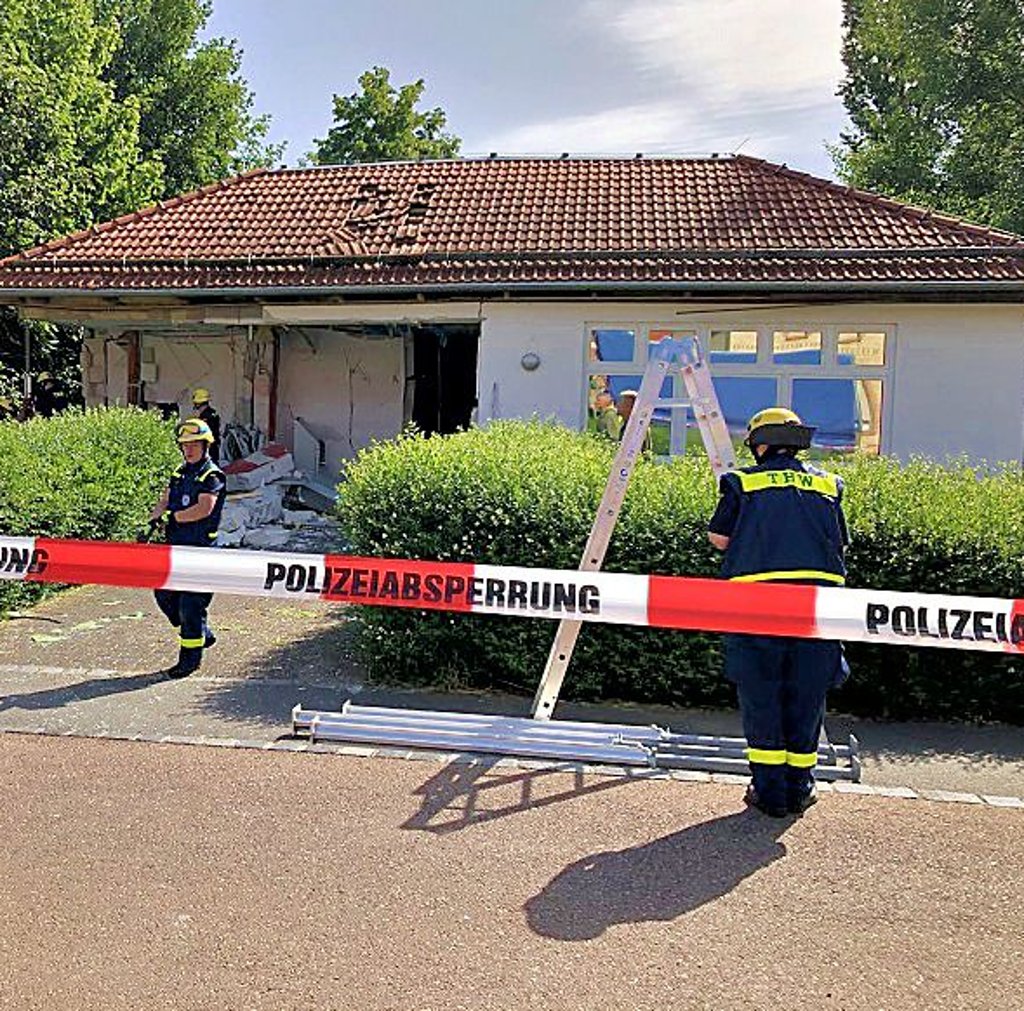 Die Sprengung in Klostermansfeld verursachte großen Schaden.