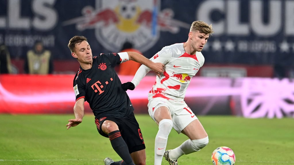 RB-Joker Timo Werner (r.) und Josua Kimmich im Duell.