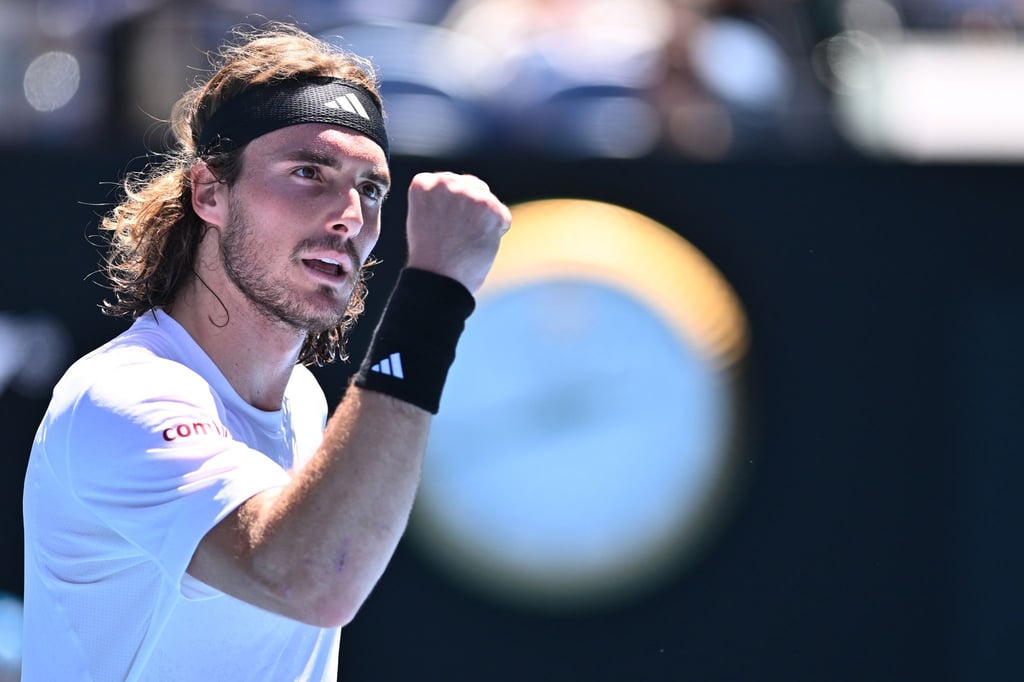 Stefanos Tsitsipas hat bei den Australian Open das Achtelfinale erreicht.