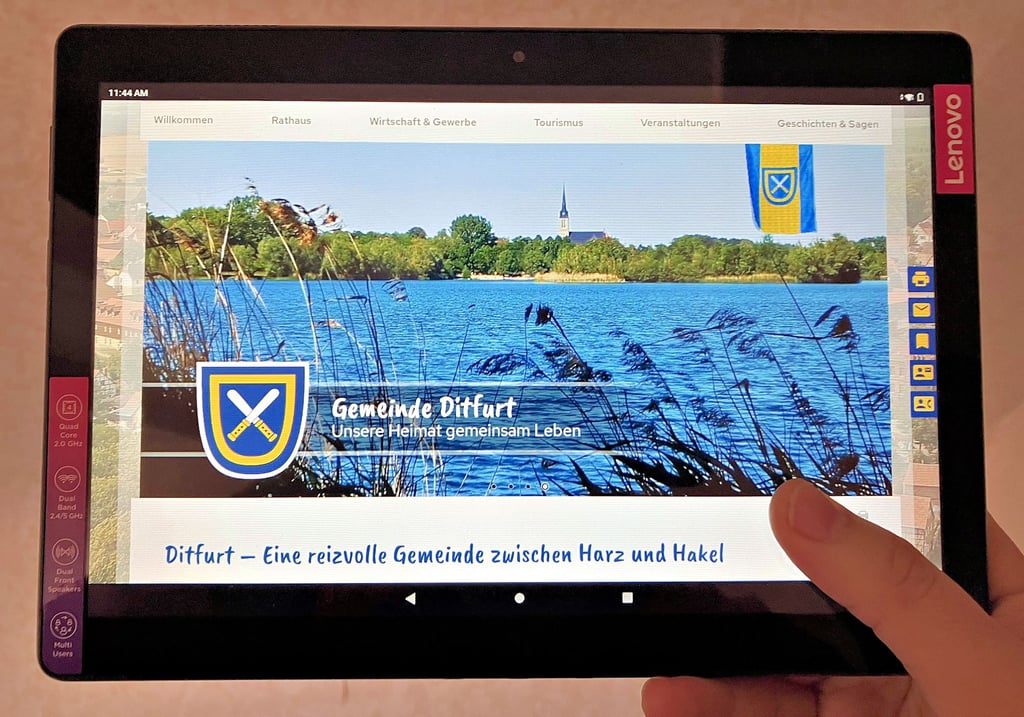 Die Gemeinde Ditfurt hat jetzt einen eigenen Internetauftritt. Die Seiten sollen nach und nach ergänzt werden.