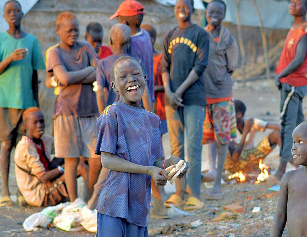 Der Verein Ostafrika-Projekt hat gesammelt, damit Straßenkinder etwa im Südsudan ein Weihnachtsessen bekamen.