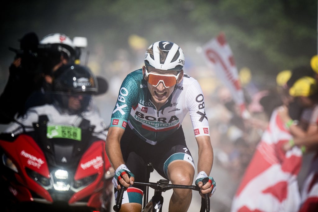 Will 2023 den Giro d'Italia in Angriff nehmen: Lennard Kämna vom Team Bora-Hansgrohe in Aktion.