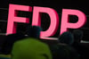 Das Logo der Partei FDP ist zu sehen.