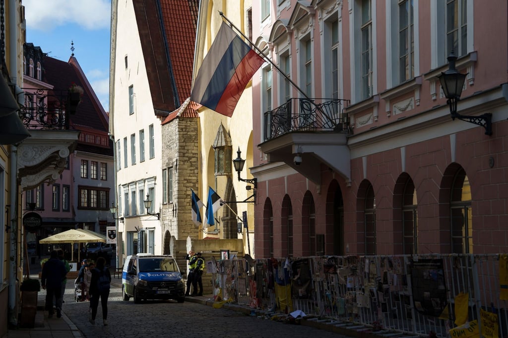 Die russische Botschaft in Tallinn.