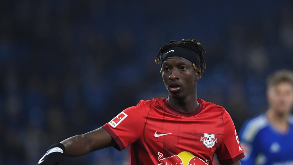 Amadou Haidara beim 6:1 gegen Schalke.