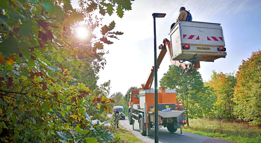 Die Erneuerung der Beleuchtung des Rundwegs um die Goitzsche war eines der großen Projekte der vergangenen Jahre.