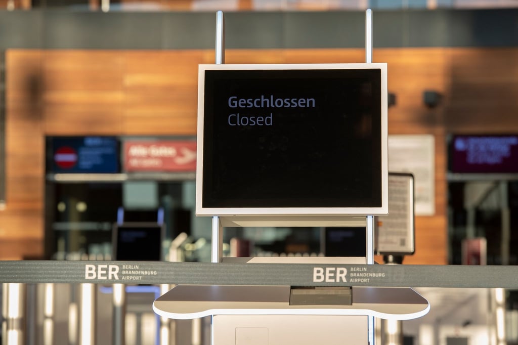 Geschlossen: Am Mittwoch können sich Fluggäste den Weg zum BER sparen - alle Passagierflüge sollen warnstreikbedingt ausfallen.