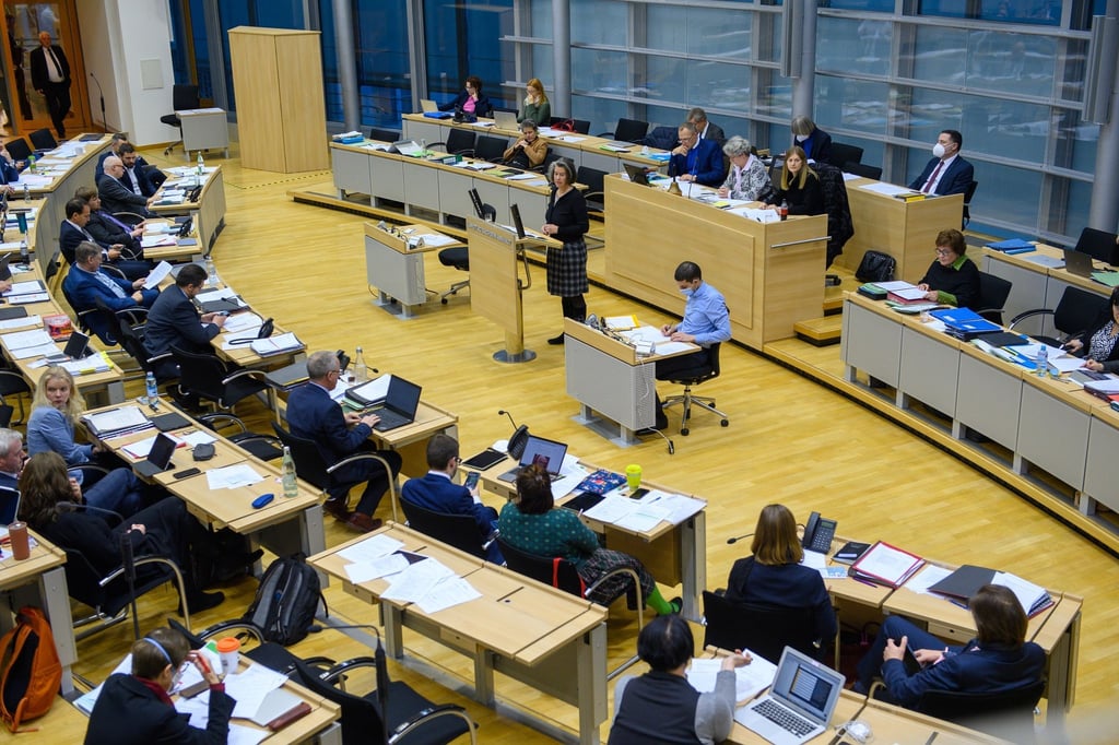Plenarsaal des Landtages.