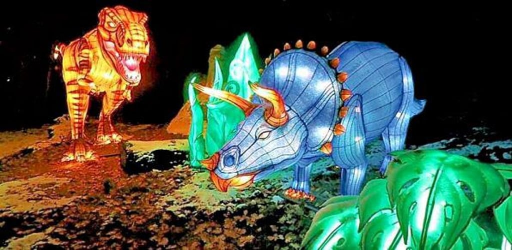 Magische Lichterwelten im Bergzoo Halle