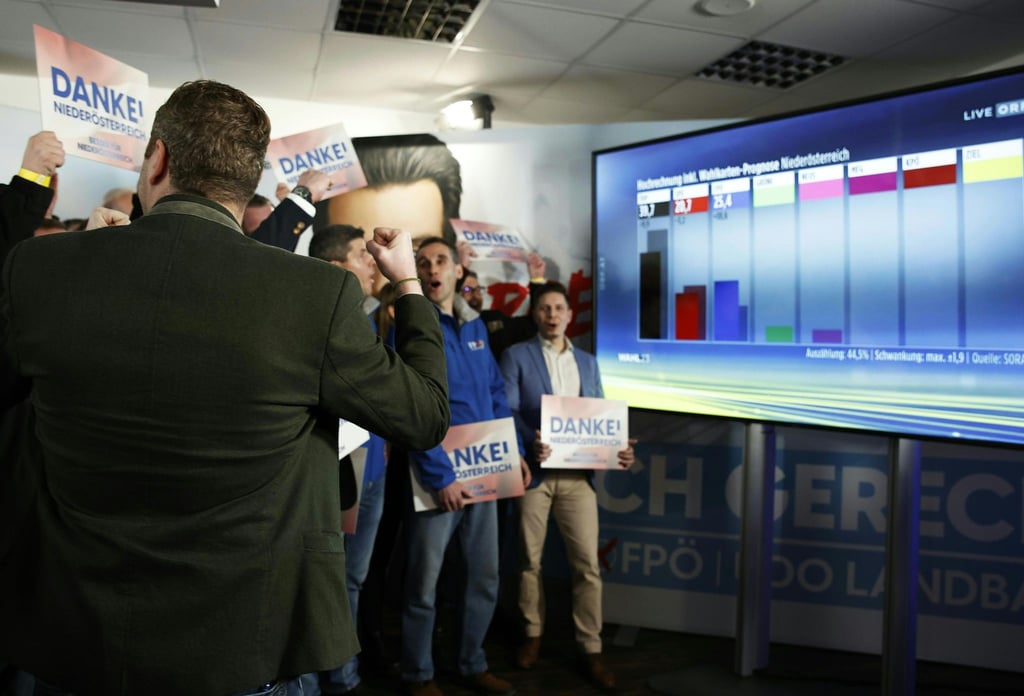 Österreichs rechte FPÖ hat bei der Landtagswahl in Niederösterreich mehr als ein Viertel der Stimmen erhalten und wird damit zur zweitstärksten politischen Kraft hinter der konservativen ÖVP.