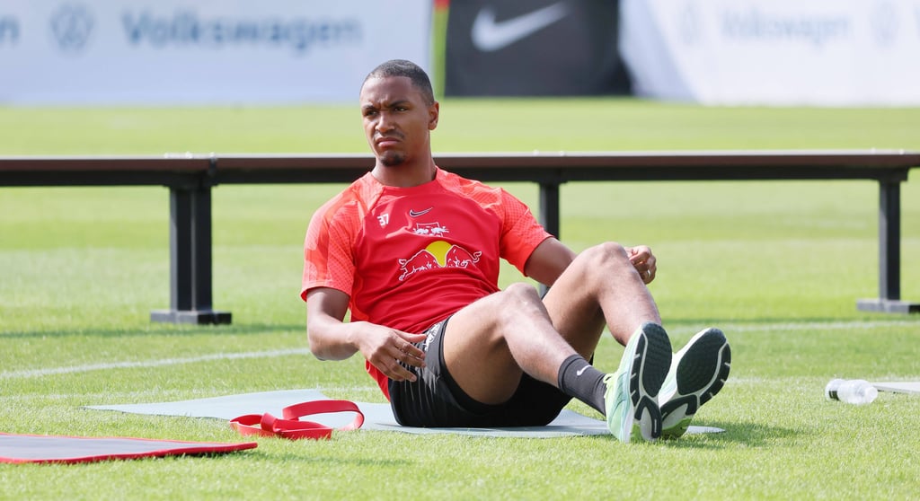 Abdou Diallo im Trainingslager von Abu Dhabi.