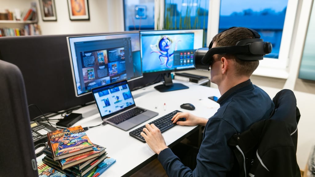 Hier verbinden sich Technik und Kreativität: Die Games-Branche bietet eine große Bandbreite an beruflichen Einsatzmöglichkeiten.
