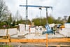 Neubau Grundschule Hamersleben, erste Mauern gesetzt