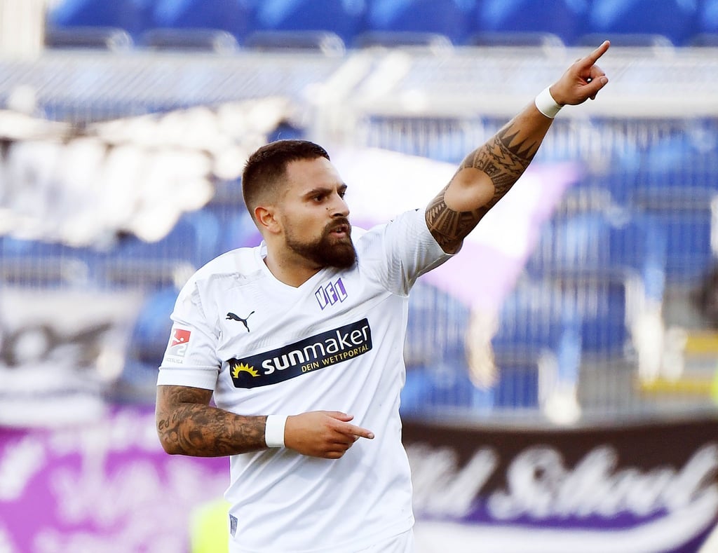 Marcos Alvarez bejubelt seinen Treffer.