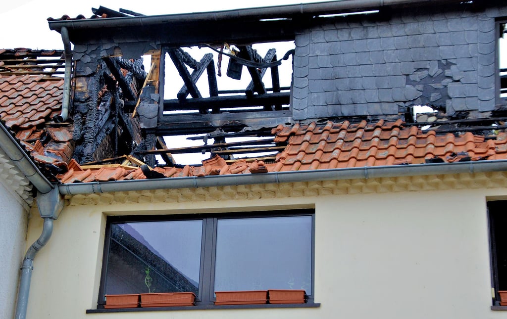 In dieser Wohnung auf dem Vierseitenhof ist der Dachstuhl komplett ausgebracht.
