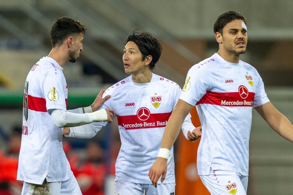 Beim VfB Stuttgart steht Genki Haraguchi (M) vor seinem Debüt in der Startelf.