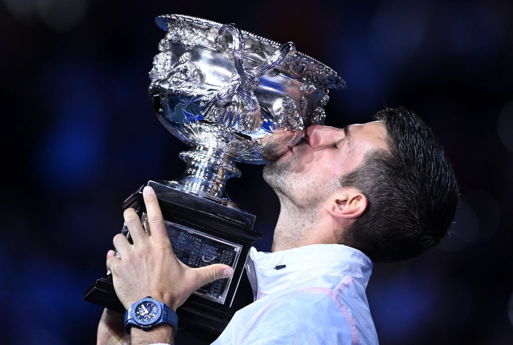Novak Djokovic feiert in Melbourne seinen 22. Grand-Slam-Titel.