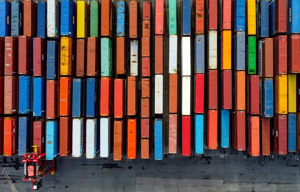 Container im Hafen von Liverpool.