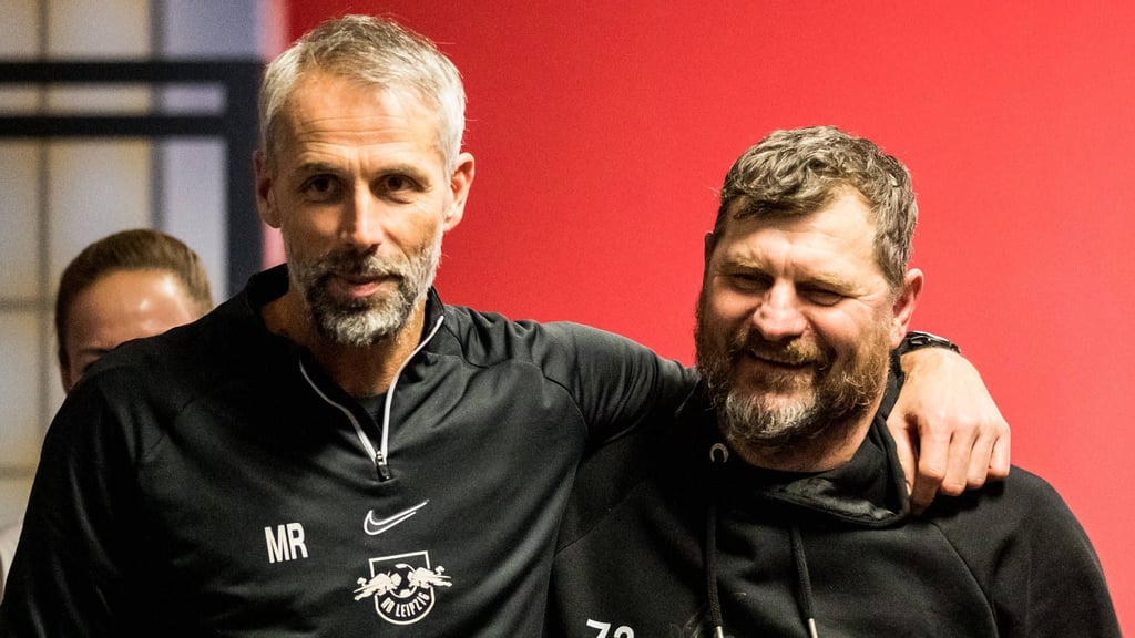 Best (Wut)-Buddys: RB-Coach Marco Rose und Kölns Trainer Steffen Baumgart