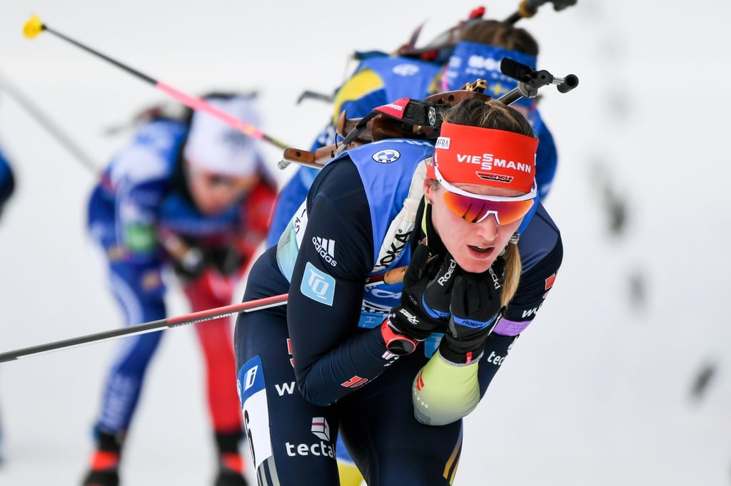 Denise Herrmann-Wick aus Deutschland in Aktion.