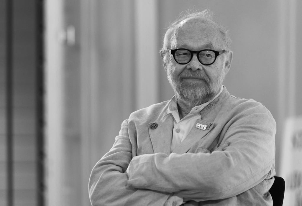 Jürgen Flimm, damals Intendant der Staatsoper, nimmt in Berlin an der Jahres-Pressekonferenz der Staatsoper zur Spielzeit 2017/2018 teil.