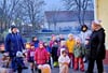Die Kinder aus der Kita „Wilde Schwäne“ in Schwaneberg hatten zu ihrem Neujahrsempfang eingeladen.