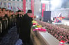Kim Jong Un wollte am 75. Gründungstag seiner Armee vor allem militärische Stärke beweisen.
