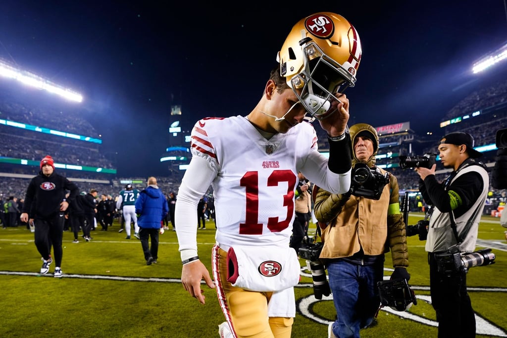 Quarterback Brock Purdy verletzte sich und schied mit den 49ers aus.