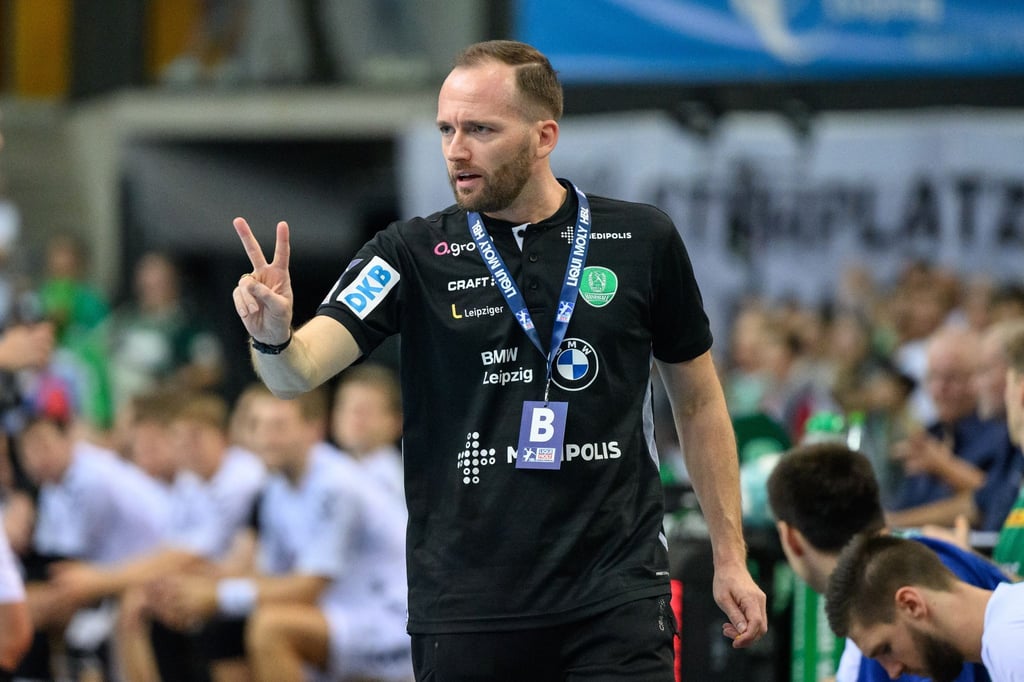 Trainer André Haber im Einsatz für den SC DHfK Leipzig.