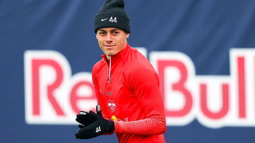 Caden Clark trainierte nun eine Woche lang bei RB Leipzig mit.