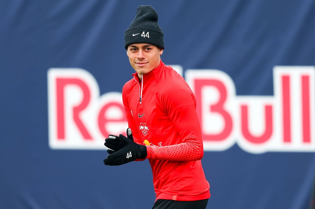 Caden Clark trainierte nun eine Woche lang bei RB Leipzig mit.