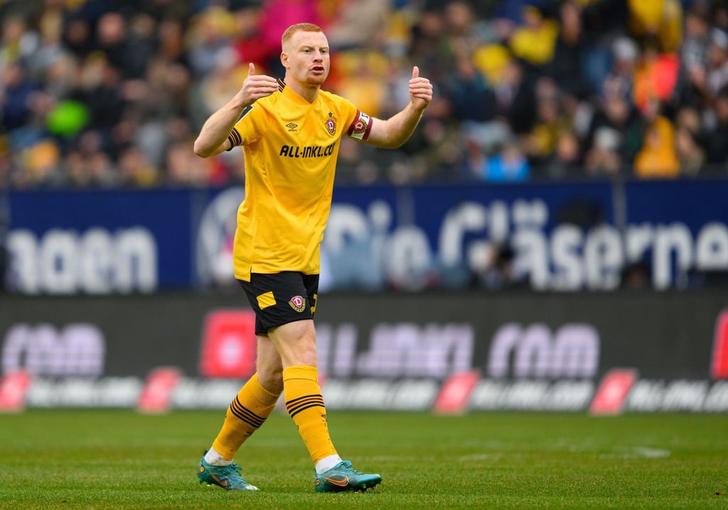 Dynamos Paul Will gestikuliert.