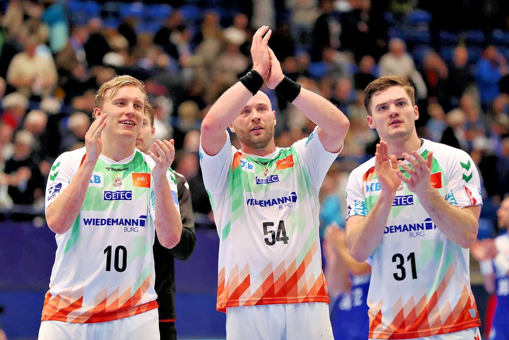 Gisli Kristjansson, Oscar Bergendahl und Kay Smits (v. l.) werden im restlichen Saisonverlauf viel Verantwortung im Angriff übernehmen.