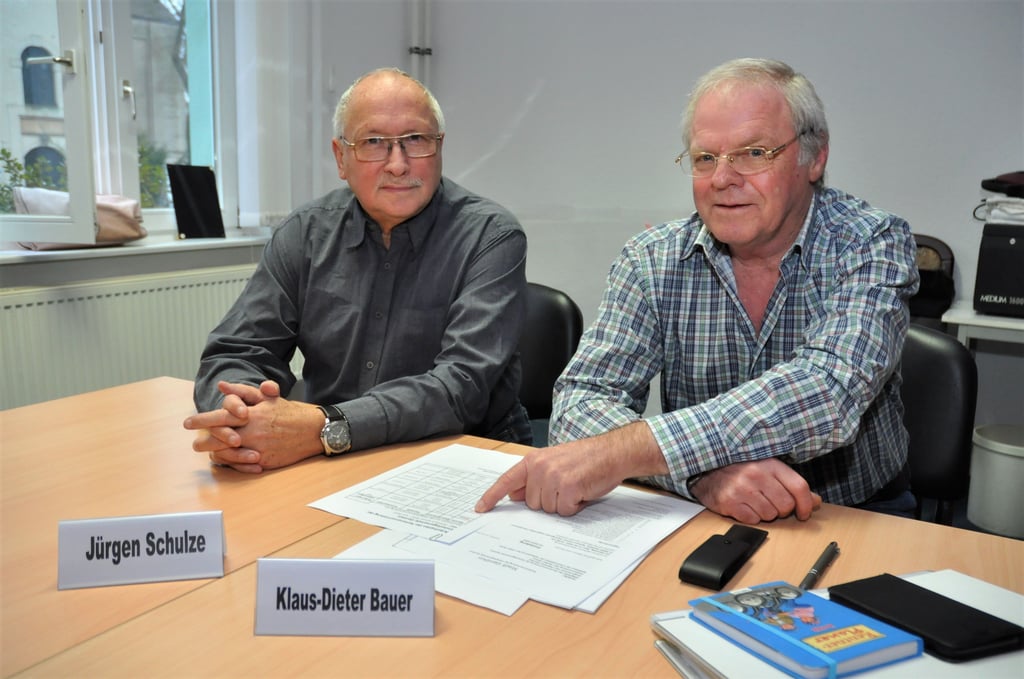 Jürgen Schulze (Stellvertreter) und Klaus-Dieter Bauer (Vorsitzender) lenken nun die Geschicke der Stadtsenioren.