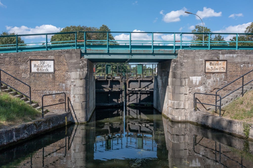 Die Schleuse Ruhlsdorf auf dem Finowkanal.