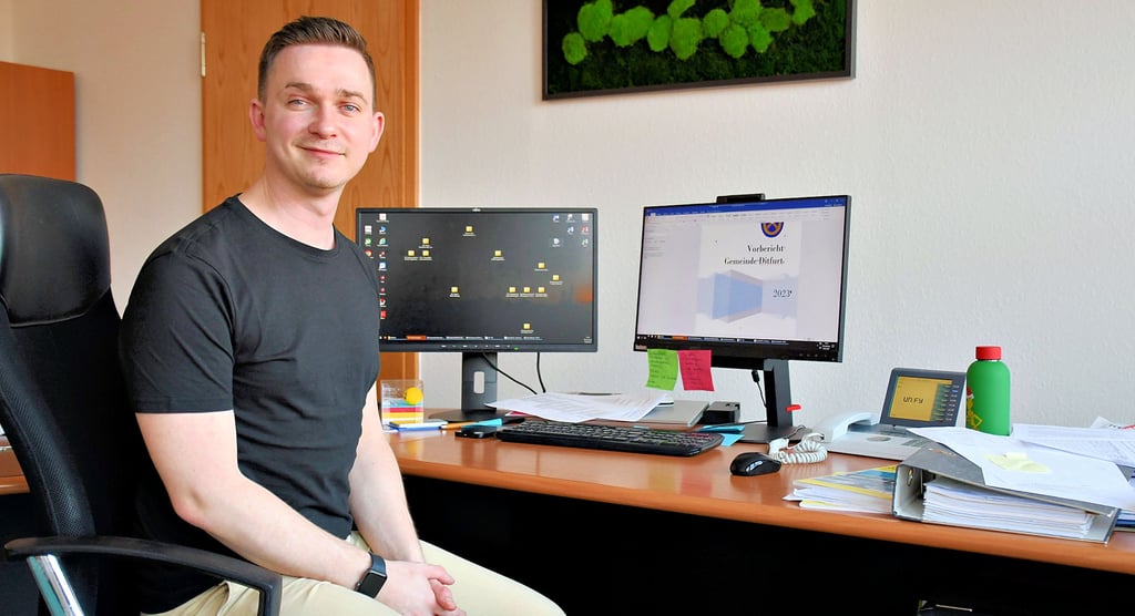 Sascha Meinert, der neue Amtsleiter Finanzen und Ordnung und stellvertretender Bürgermeister im Vorharz.