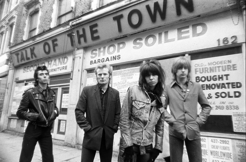 Chrissie Hynde und ihre Band. Die Frontfrau der Pretenders mischte Lederjacke und Schmollmund die britische Rockszene auf.