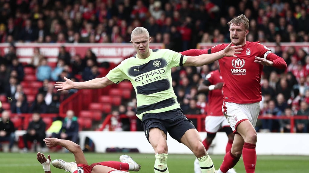 Konnte am 1:1 in Nottingham nichts drehen: Ex-Dortmund-Stürmer Erling Haaland