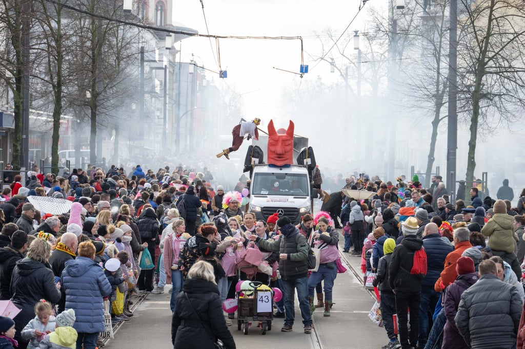 Bilanz vom Rosensonntag: Karnevalsumzug in Dessau weitgehend friedlich -  Sechs Strafanzeigen und ein Diebstahl