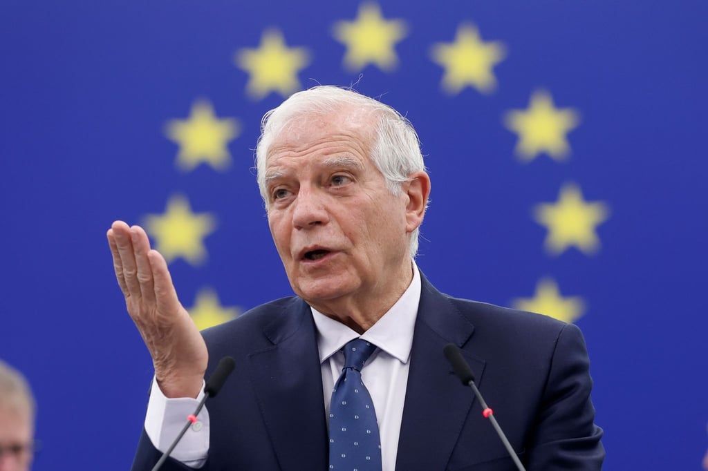 Der EU-Außenbeauftragte Josep Borrell trifft sich in Brüssel mit den EU-Außenministern.