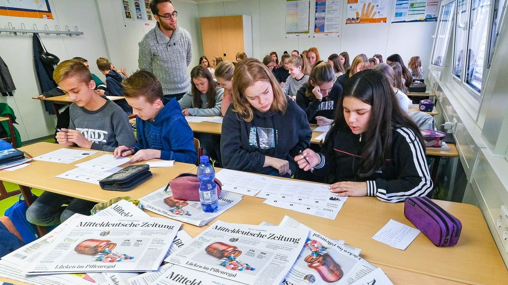 Schüler bekommen während des Projekts Klasse 2.0 Einblick in die Welt der Medien.