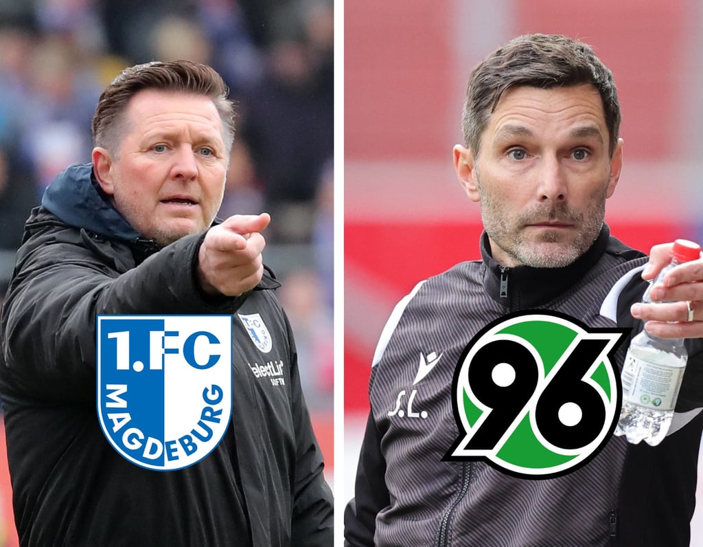 FCM-Cheftrainer Christian Titz muss gegen die Mannschaft von Hannover 96-Coach Stefan Leitl ran.