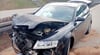 Der Audi wurde bei dem Unfall erheblich beschädigt.  